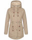 Navahoo Ireliaa Damen Winterjacke Beige Größe L - Gr. 40