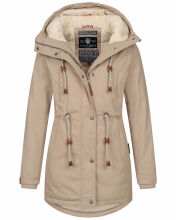 Navahoo Ireliaa Damen Winterjacke Beige Größe XL - Gr. 42