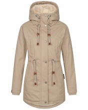 Navahoo Ireliaa Damen Winterjacke Beige Größe XXL - Gr. 44