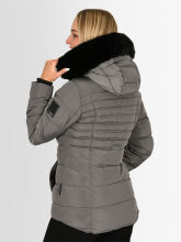 Navahoo Lissandraa Damen Winter Steppjacke Dunkelgrau Größe XS - Gr. 34