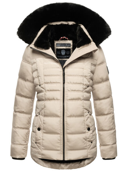 Navahoo Lissandraa Damen Winter Steppjacke Taupe Größe M - Gr. 38