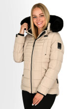 Navahoo Lissandraa Damen Winter Steppjacke Taupe Größe XL - Gr. 42