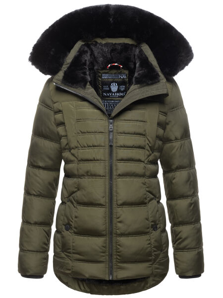 Navahoo Lissandraa Damen Winter Steppjacke Olive Größe L - Gr. 40