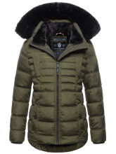 Navahoo Lissandraa Damen Winter Steppjacke Olive Größe L - Gr. 40