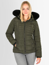 Navahoo Lissandraa Damen Winter Steppjacke Olive Größe L - Gr. 40