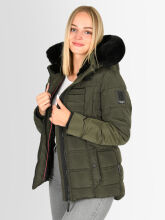Navahoo Lissandraa Damen Winter Steppjacke Olive Größe XL - Gr. 42