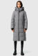 Marikoo Zuraraa XVI Damen lange Winterjacke B989 Grau Größe XS - Gr. 34