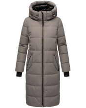 Marikoo Zuraraa XVI Damen lange Winterjacke B989 Grau Größe M - Gr. 38
