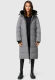 Marikoo Zuraraa XVI Damen lange Winterjacke B989 Grau Größe L - Gr. 40