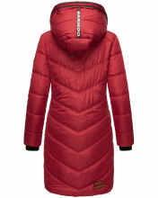 Marikoo Armasa lange Damen Winter Steppjacke Dark Red Größe XL - Gr. 42