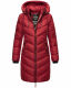 Marikoo Armasa lange Damen Winter Steppjacke Dark Red Größe XL - Gr. 42