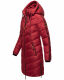 Marikoo Armasa lange Damen Winter Steppjacke Dark Red Größe XL - Gr. 42