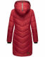 Marikoo Armasa lange Damen Winter Steppjacke Dark Red Größe XL - Gr. 42