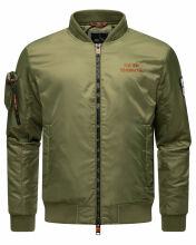 Stone Harbour Berkoo Herren Bomber Jacke Olive Größe L - Gr. L
