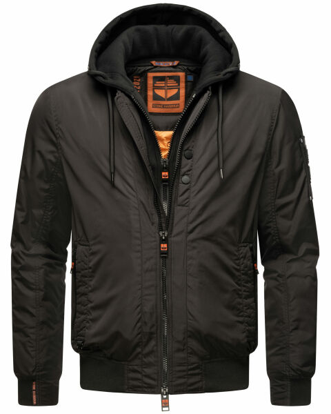 Stone Harbour Hoobo Herren Bomber Jacke Schwarz Größe XL - Gr. XL