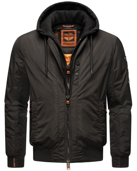 Stone Harbour Hoobo Herren Bomber Jacke Schwarz Größe XXL - Gr. 2XL