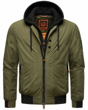 Stone Harbour Hoobo Herren Bomber Jacke Gruen Größe L - Gr. L