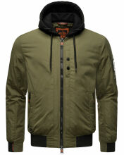 Stone Harbour Hoobo Herren Bomber Jacke Gruen Größe L - Gr. L