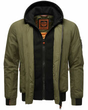 Stone Harbour Hoobo Herren Bomber Jacke Gruen Größe L - Gr. L