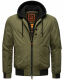 Stone Harbour Hoobo Herren Bomber Jacke Gruen Größe L - Gr. L