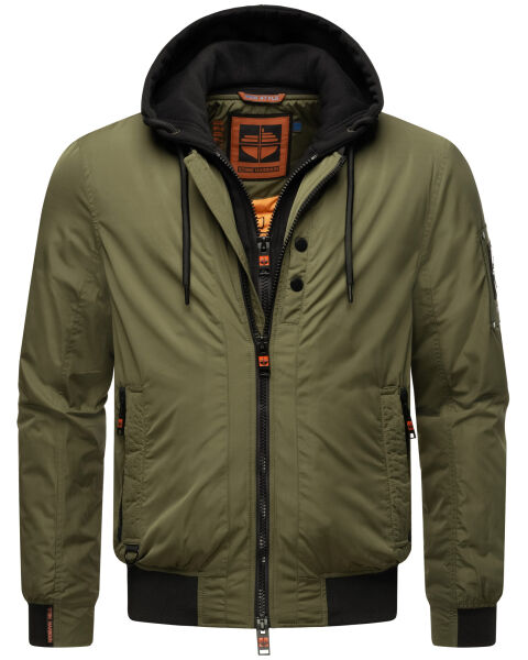 Stone Harbour Hoobo Herren Bomber Jacke Gruen Größe XL - Gr. XL