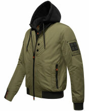 Stone Harbour Hoobo Herren Bomber Jacke Gruen Größe XXL - Gr. 2XL