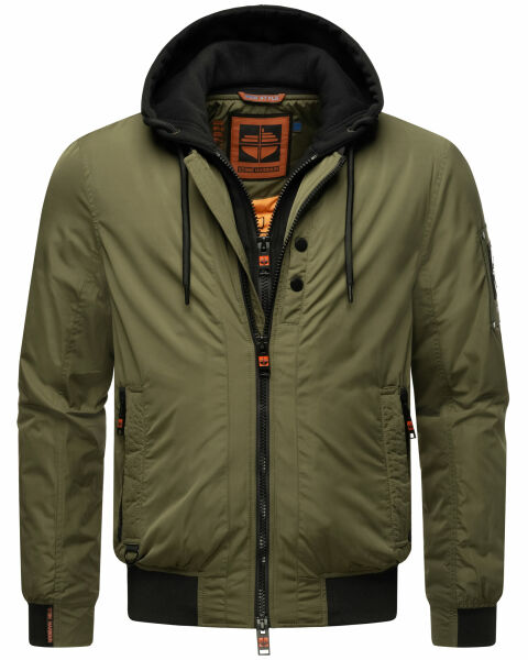 Stone Harbour Hoobo Herren Bomber Jacke Gruen Größe XXXL - Gr. 3XL