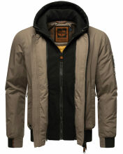 Stone Harbour Hoobo Herren Bomber Jacke Braun Größe XXL - Gr. 2XL