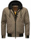 Stone Harbour Hoobo Herren Bomber Jacke Braun Größe XXL - Gr. 2XL