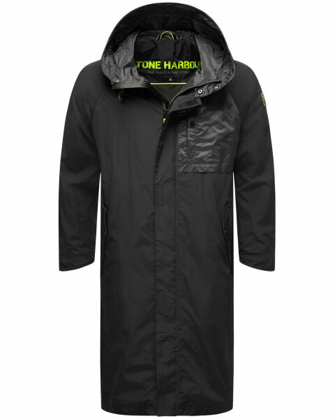 Stone Harbour Zafaar leichte Herren Regenjacke Schwarz Größe S - Gr. S