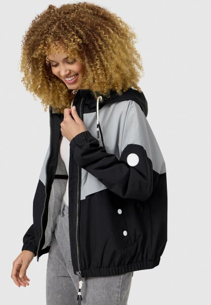 Marikoo Liubkaa leichte Damen Übergangs Jacke Schwarz Größe XXL - Gr. 44
