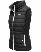 Marikoo Reimii leichte Damen Stepp Weste Schwarz Größe XXL - Gr. 44