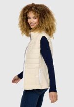 Marikoo Reimii leichte Damen Stepp Weste Cream Größe XL - Gr. 42