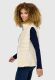 Marikoo Reimii leichte Damen Stepp Weste Cream Größe 3XL - Gr. 46