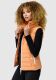 Marikoo Reimii leichte Damen Stepp Weste Apricot Sorbet Größe 3XL - Gr. 46