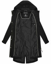 Navahoo Silberperle leichte Damen Übergangs Jacke Schwarz Größe XXL - Gr. 44