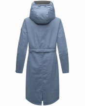 Navahoo Silberperle leichte Damen Übergangs Jacke Dusty Blue Größe S - Gr. 36
