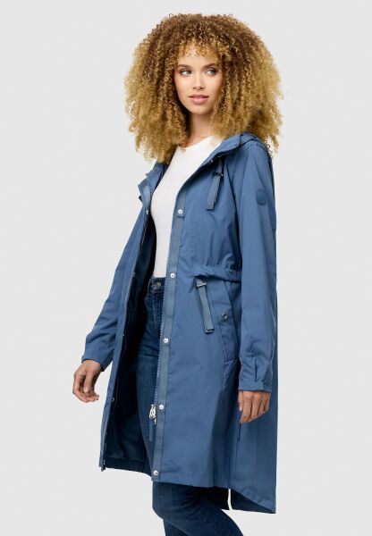 Navahoo Silberperle leichte Damen Übergangs Jacke Dusty Blue Größe XL - Gr. 42