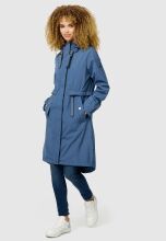 Navahoo Silberperle leichte Damen Übergangs Jacke Dusty Blue Größe XXXL - Gr. 43
