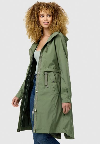 Navahoo Silberperle leichte Damen Übergangs Jacke Dusty Olive Größe XL - Gr. 42