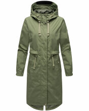 Navahoo Silberperle leichte Damen Übergangs Jacke Dusty Olive Größe XXL - Gr. 44