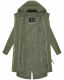 Navahoo Silberperle leichte Damen Übergangs Jacke Dusty Olive Größe XXXL - Gr. 43
