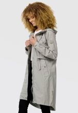 Navahoo Silberperle leichte Damen Übergangs Jacke Silver Grey Größe S - Gr. 36