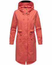 Navahoo Silberperle leichte Damen Übergangs Jacke Coral Red Größe S - Gr. 36