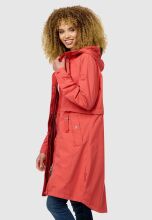 Navahoo Silberperle leichte Damen Übergangs Jacke Coral Red Größe XL - Gr. 42