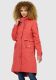 Navahoo Silberperle leichte Damen Übergangs Jacke Coral Red Größe XL - Gr. 42