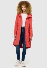 Navahoo Silberperle leichte Damen Übergangs Jacke Coral Red Größe XXL - Gr. 44