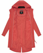 Navahoo Silberperle leichte Damen Übergangs Jacke Coral Red Größe XXL - Gr. 44