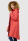 Navahoo Silberperle leichte Damen Übergangs Jacke Coral Red Größe XXL - Gr. 44