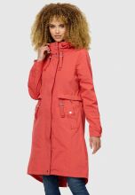 Navahoo Silberperle leichte Damen Übergangs Jacke Coral Red Größe XXXL - Gr. 43